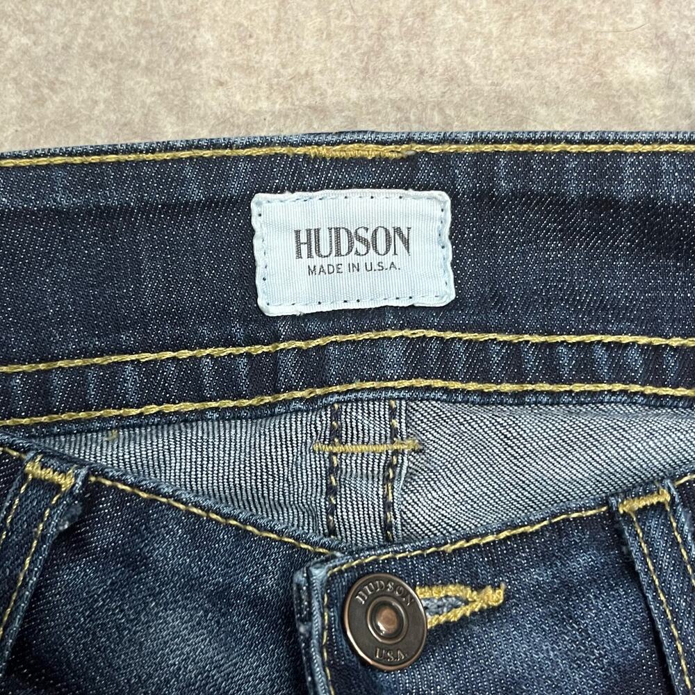 HUDSON Beth Mid Rise, Baby Bootcut Jean with Back Flap Pockets Size 28 - Picture 8 of 11